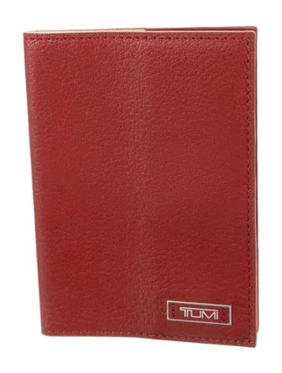Pre-owned Tumi Travel Document Holder In Red