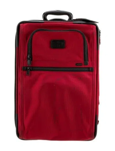 Pre-owned Tumi Travel Suitcase In Red