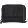 Tumi Tri-fold Zip Wallet In Black
