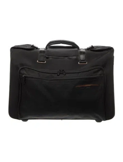Pre-owned Tumi T-tech Canvas Suitcase In Black/orange