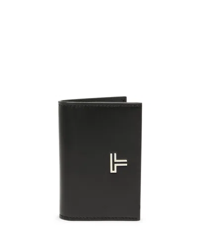 Tumi Turin Compact Card Case In Black Noir