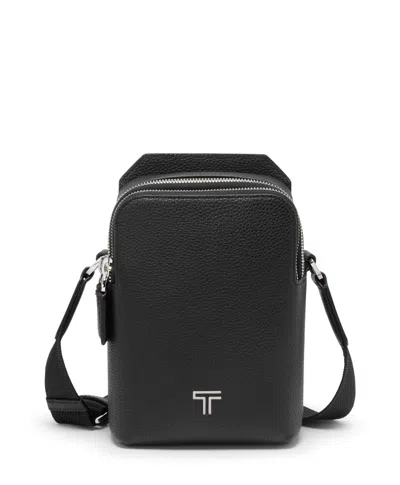 Tumi Turin Damone Small Crossbody In Black Pebbled
