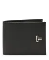 Tumi Turin Global Double Billfold In Black Pebbled