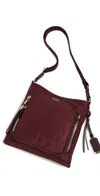 Tumi Voyageur Tyler Nylon Crossbody Bag In Burgundy