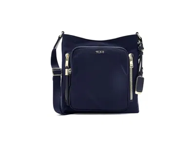 Tumi Tyler Crossbody Cross Body Handbags Indigo/light Gold: One Size In Blue