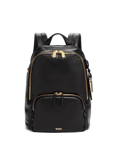 Tumi Unisex Hannah Leather Backpack In Black