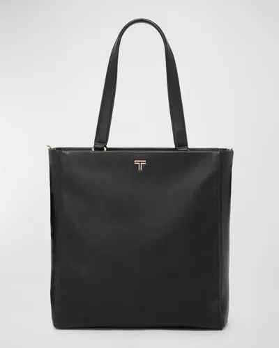Tumi Vail North/south Tote Bag In Black/light Gold