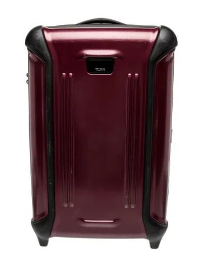 Pre-owned Tumi Vapor Carry-on In Burgundy
