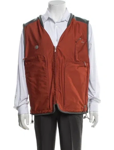 Pre-owned Tumi Vest In Orange