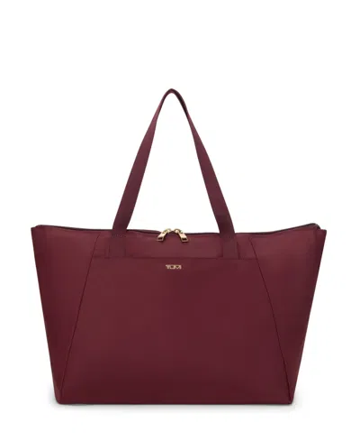 Tumi Voyageur 12" Just In Case Packable Travel Tote, Medium In Burgundy