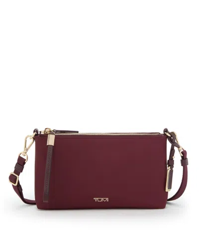 Tumi Voyageur 8.5" Adela Crossbody Bag In Burgundy