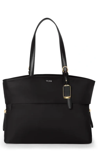 Tumi Voyageur Cam Large Tote Bag In Black/gold