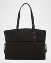 Tumi Voyageur Cam Large Tote In Black/gunmetal