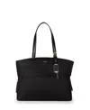 Tumi Voyageur Cam Large Tote In Black,gold