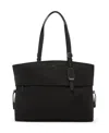 Tumi Voyageur Cam Large Tote In Black,gunmetal