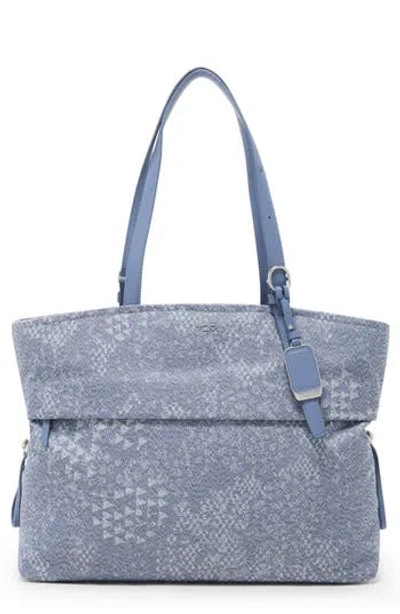 Tumi Voyageur Cam Large Tote In Blue