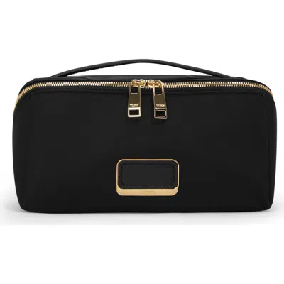 Tumi Voyageur Dallas Cosmetcis Bag In Black/gold