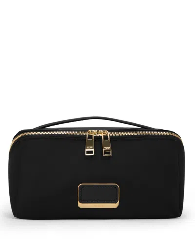 Tumi Voyageur Dallas Cosmetic Bag In Black,gold