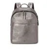 Tumi Voyageur Holland Leather Backpack In Pewter Metallic