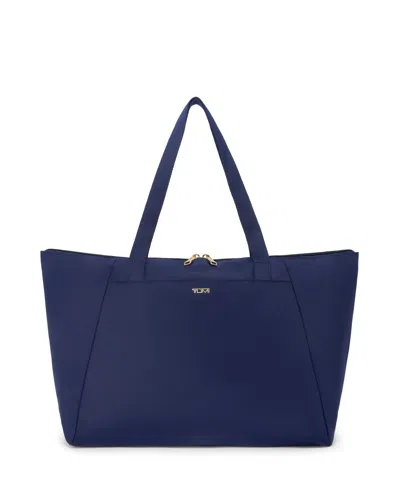 Tumi Voyageur Just In Case Medium Tote In Indigo/light Gold