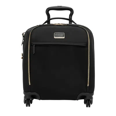 Tumi Voyageur Leger Compact 4 Wheel Carry On In Black/gold