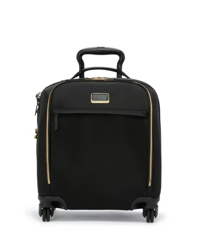 Tumi Voyageur Leger Compact Carry-on In Black/gold