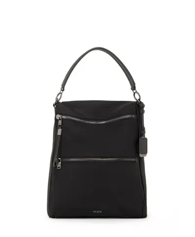 Tumi Voyageur Leigh Backpack/tote In Black/gunmetal