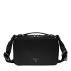 Tumi Voyageur Myla Leather Crossbody In Black/gunmetal