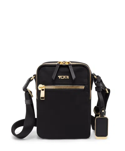 Tumi Voyageur Persia Crossbody In Black/gold