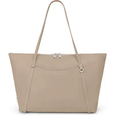 Tumi Voyageur Q Nylon Tote In Oat