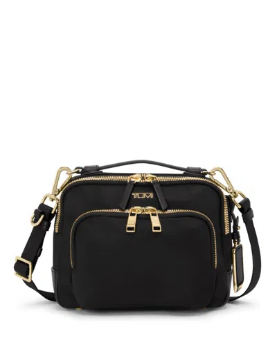 Tumi Voyageur Teghan Crossbody In Black,gold
