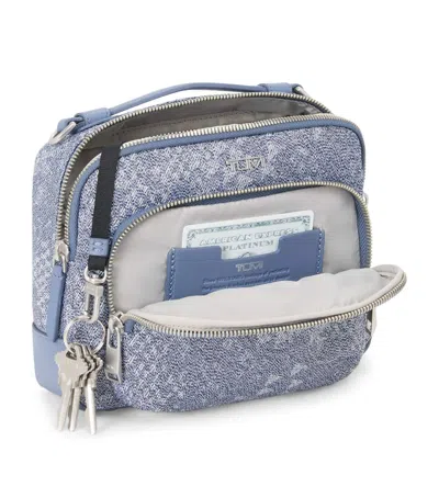 Tumi Voyageur Teghan Jacquard Cross-body Bag In Blue