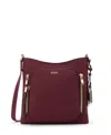 Tumi Voyageur Tyler Nylon Crossbody Bag In Burgundy