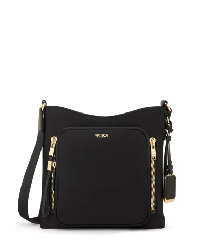 Tumi Voyageur Tyler Crossbody In Black/gold