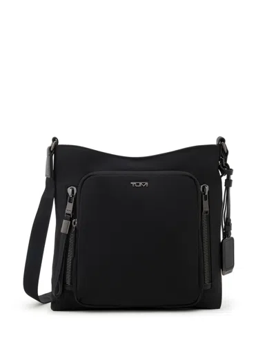 Tumi Voyageur Tyler Crossbody In Black,gunmetal