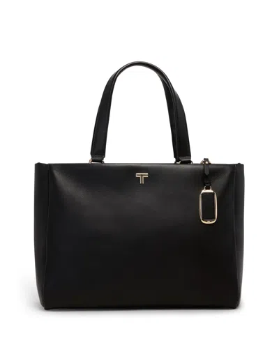 Tumi Voyageur Vail Medium Tote In Black/light Gold