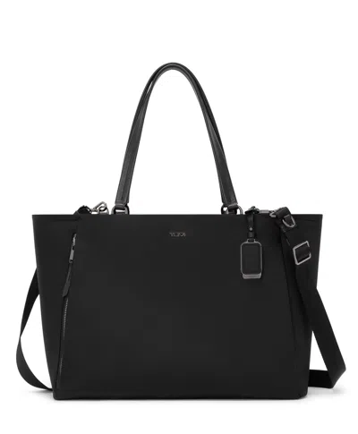Tumi Voyageur Valetta Large Tote In Black/gunmetal