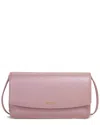 Tumi Wallet Leather Crossbody In Pink
