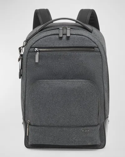 Tumi Warren Heathered Zip Backpack In Dark Charcoal