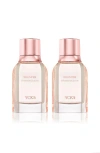 Tumi Whisper Experience Collector Extrait De Parfum Duo $190 Value In Transparent