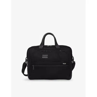 Tumi Womens Black Alpha 4 Medium 15' Expandable Nylon Briefcase