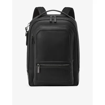 Tumi Womens Black Bombe Harrison Bradner Leather Backpack