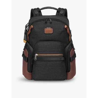 Tumi Womens Black Onyx Navigation Branded Shell Backpack