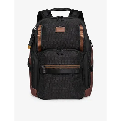 Tumi Womens Search Leather-trim Shell Backpack Black Onyx