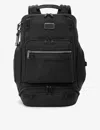 Tumi Mens Black Renegade Front-pocket Top-handle Ballistic-nylon Backpack In Black
