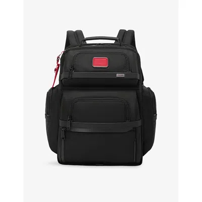 Tumi Womens Black/red Alpha 3 Brief Woven Backpack In Multi