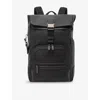 Tumi Womens Espresso Brown Bombe Osborn Roll Top Leather Backpack In Black