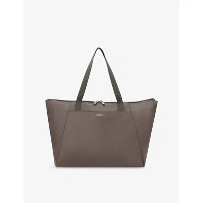 Tumi Womens Mink Just In Case® Medium Nylon Tote Bag In Brown