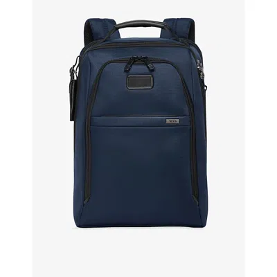 Tumi Womens Navy Alpha Medium 15' Expandable Backpack In Blue