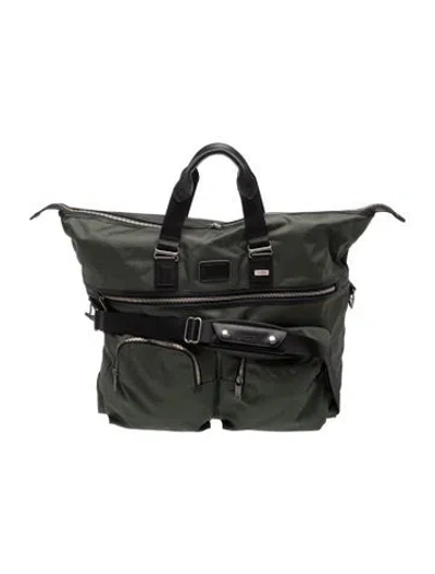 Pre-owned Tumi Woven Carry On In Green